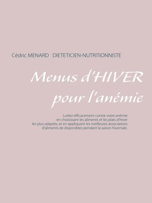 cover image of Menus d'hiver pour l'anémie